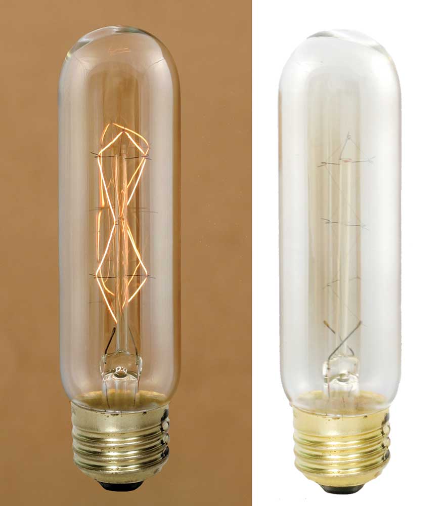 40 Watt 4â€ Vintage Style Stick Bulb with Diamond Filament
