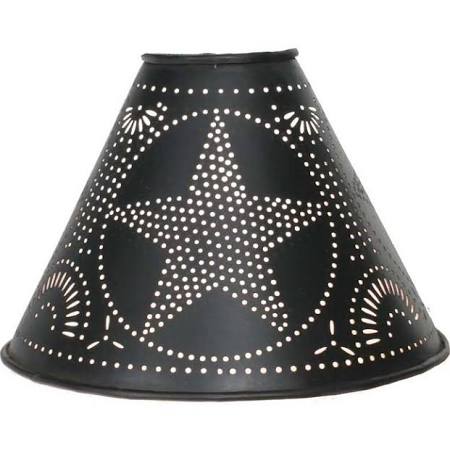 2" x 6" x 4" Star Lamp Shade - Black