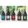 Pressed Glass Moroccan Candle Lantern - 10 inches