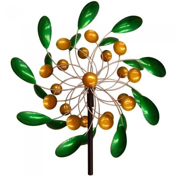 6.5-Foot Spoon-Style Solar Lighted Garden Windmill Stake