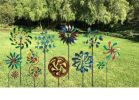 6.5-Foot Spoon-Style Solar Lighted Garden Windmill Stake
