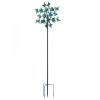 7-Foot Kinetic Butterflies Metal Garden Spinner Windmill