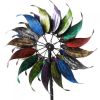 7-Foot Rainbow Leaves Windmill Garden Stake
