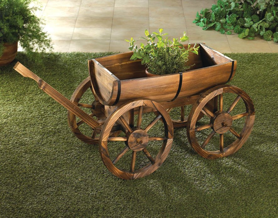 Apple Barrel Garden Wagon Planter