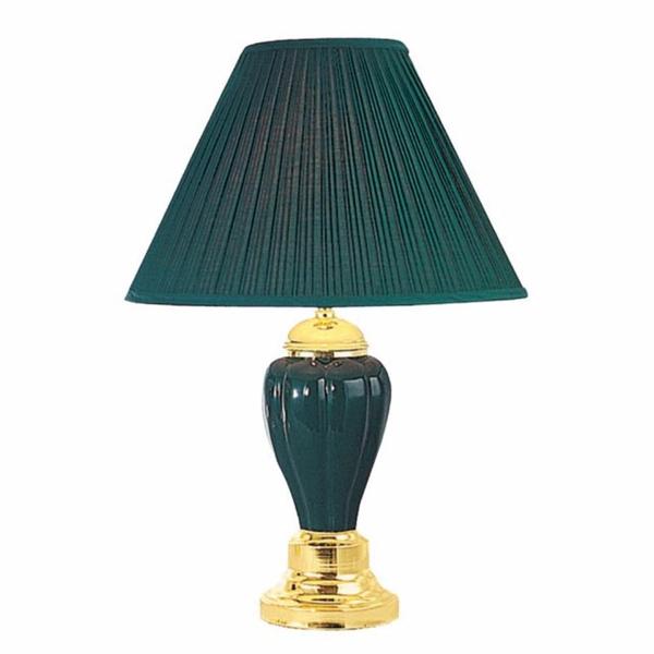 Traditional Style Table Lamp Hunter Green