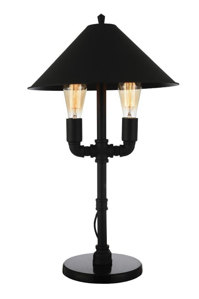 BM154365 Alluring Contemporary Metal Table Lamp, Black