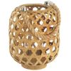 Bamboo Woven Candle Lantern - 9.5 inches