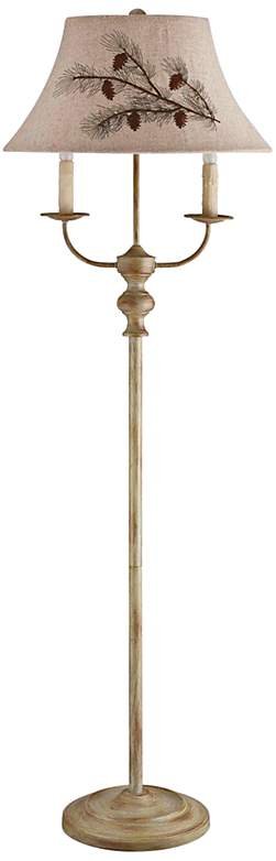Bayfield Floor Lamp with Pinecone Shade