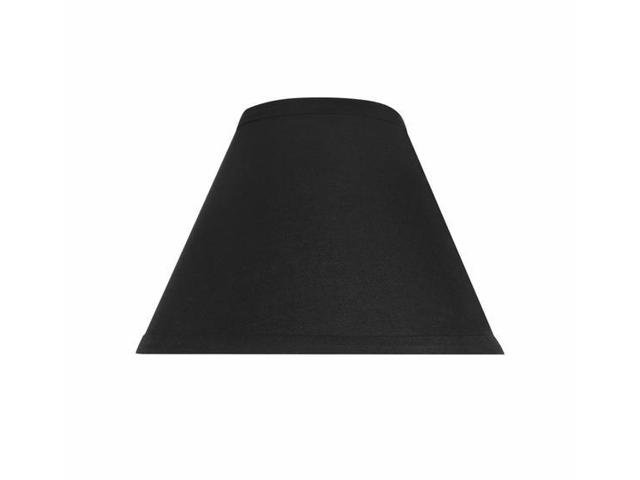 Empire Black Linen lamp Shade 16" with washer