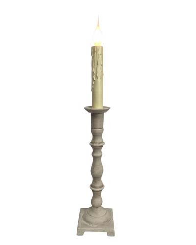 Boyd Candlestick Ivory 18"