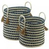Braided Seagrass Basket Set