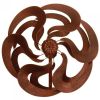 Bronze-Look Flower Garden Windmill Stake - 75 inches