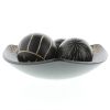 Carved Wood Bowl and Balls Set
