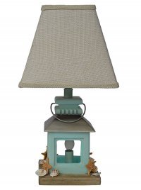 Coastal Lantern Accent Lamp with night light