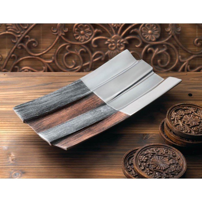 Contemporary Multi-Texture Decorative Dish
