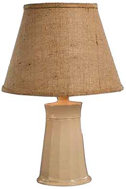 Cookie Ceramic Lamp with Shade - Ivory Gloss