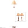 Copper-Look Antique-Style Lamp Set