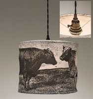 Cows Canvas Pendant Lamp