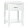 Crosstown Traditional Wood Side Table - White