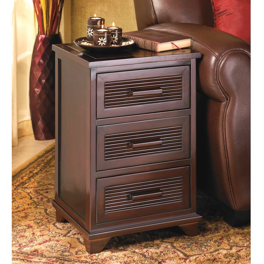 Dark Wood Craftsman End Table