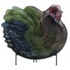 Decorative Glass Rooster Platter