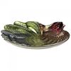 Decorative Glass Rooster Platter