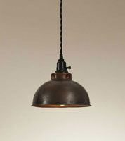 Dome Pendant Lamp - Aged Copper