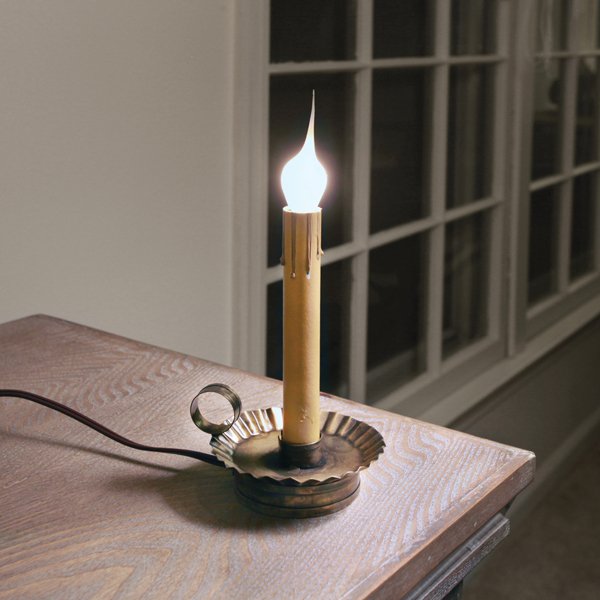 Electric Candle Holder with 6'' Socket - Antique Brass - Box of 2