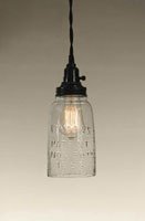 Half Gallon Open Bottom Mason Jar Pendant Lamp - Clear Glass bulb not included