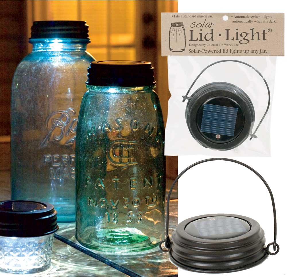 Hanging Solar Lid Light- Rustic Brown