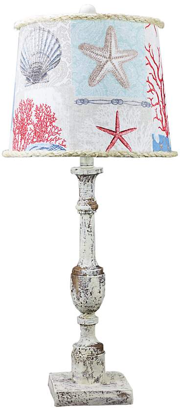 Harlan Table Lamp with Nautical Patch Shade