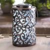 Iron Swirls Solar Lantern - 8 inches