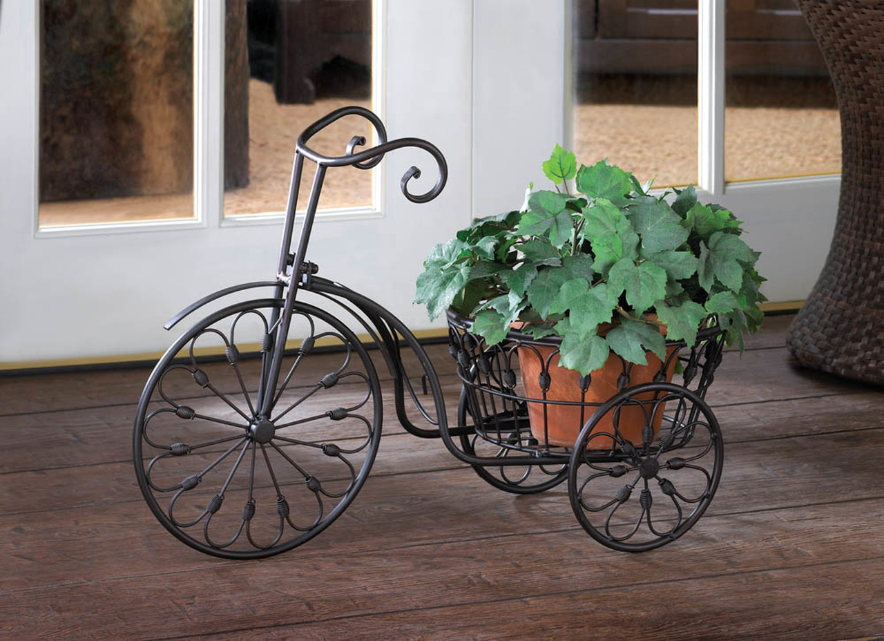 Iron Tricycle Plant Stand