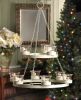 Ivory Christmas Tree Iron Candle Chandelier