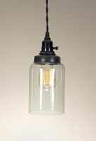 Medium Cylinder Jar Pendant Lamp (vintage bulb, not included)
