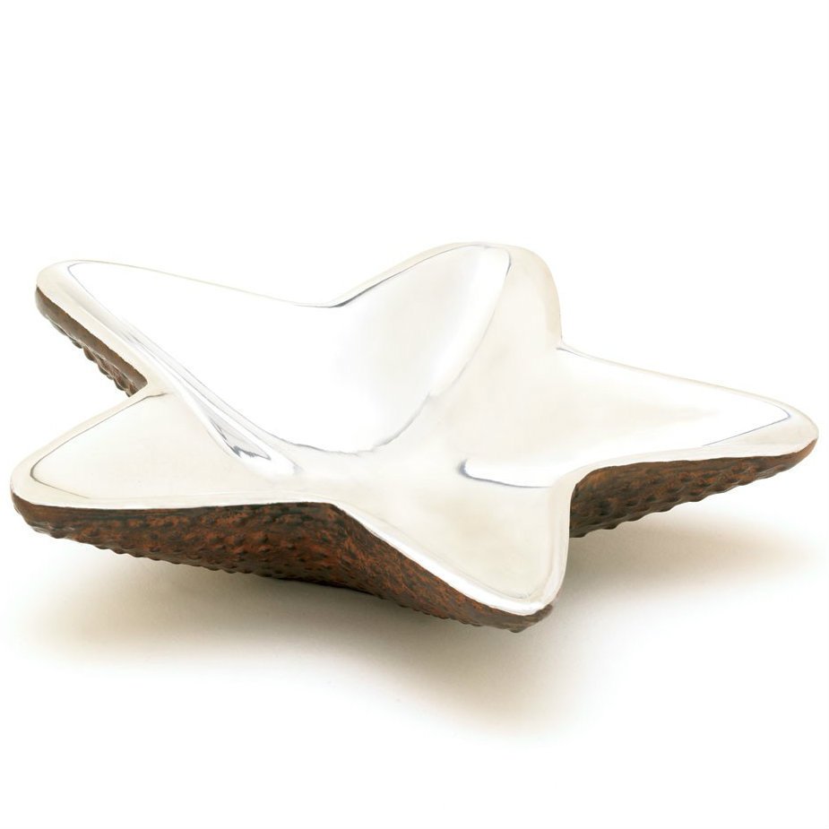 Metallic Starfish Decorative Dish