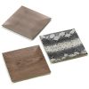 Natural Patterned Square Decorative Plate Set