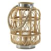 Natural Woven Rattan Candle Lantern - 11 inches