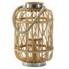 Natural Woven Rattan Candle Lantern - 12.5 inches