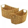Oblong Natural Water Hyacinth Nesting Basket Set
