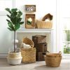 Oblong Natural Water Hyacinth Nesting Basket Set