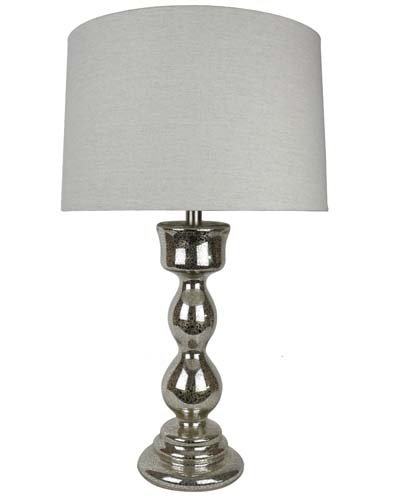 Paris Mercury Glass Table Lamp & Shade