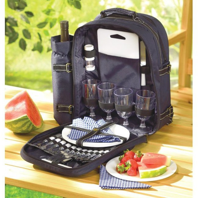 Picnic Backpack Set for Four