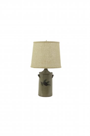 Pine Branch Ceramic Lamp and Shade
