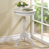 Romantic White Pedestal Table