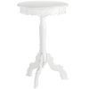 Romantic White Pedestal Table