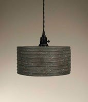 Round Pendant Lamp - Textured Grey (light bulb not included)