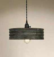 Sifter Pendant Lamp - Textured Grey (light bulb not included)