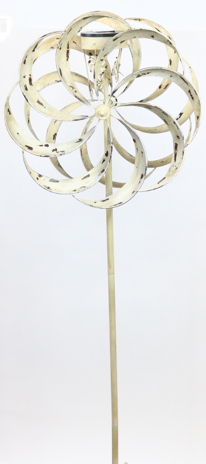 Solar White Windmill Garden Stake