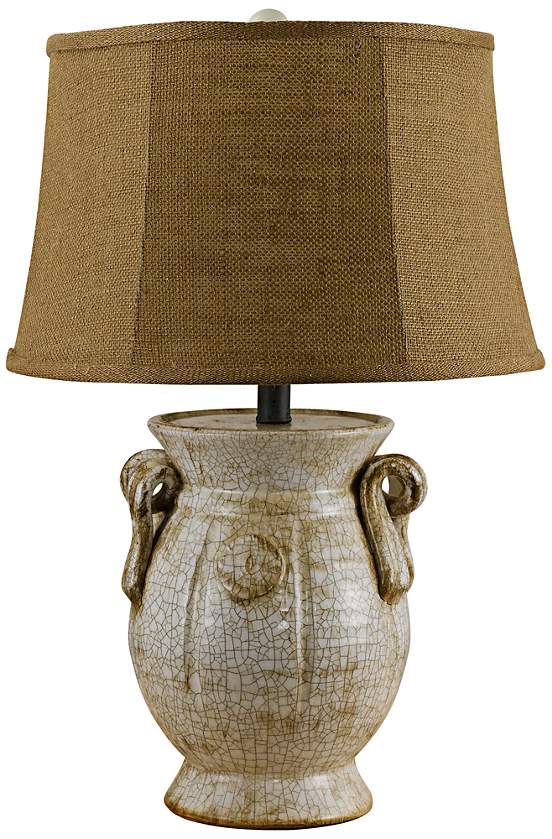 St Tropez Urn Ivory Table Lamp